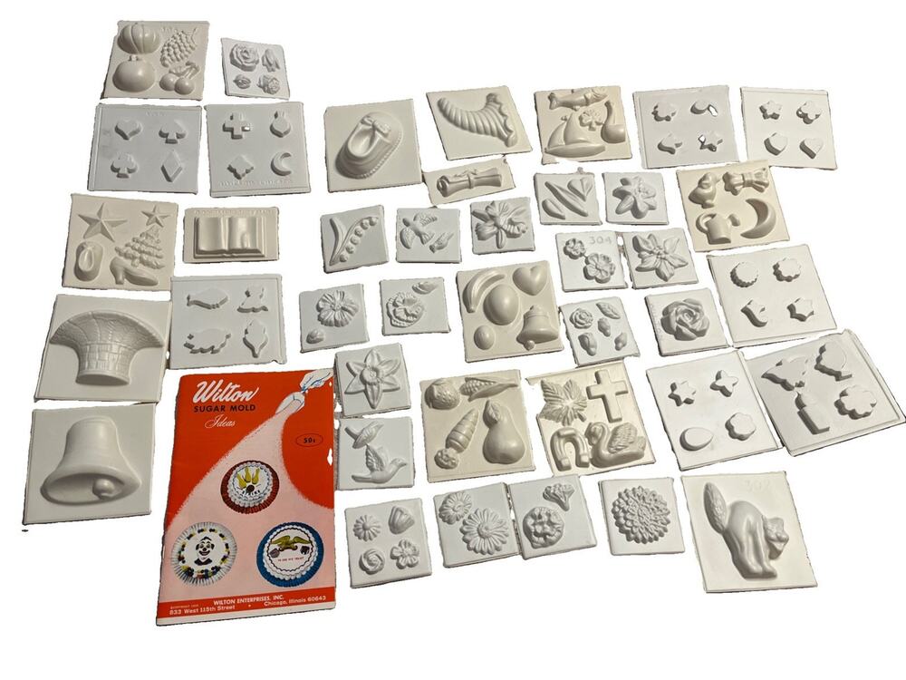 Wilton Sugar Molds Set of 40 with instructions